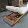 Adjustable Teak Sun Lounger - Image 5