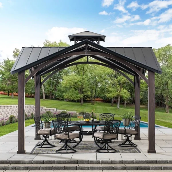 SUNJOY 12.5' x 12.5' Roanforth Pavilion