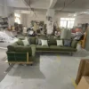 L-Shaped Teak & Rope Woven Outdoor Sectional Sofa | Factory B2B Supply - Image 2