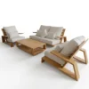 Modern Teak Outdoor Sectional Set | Wholesale Factory