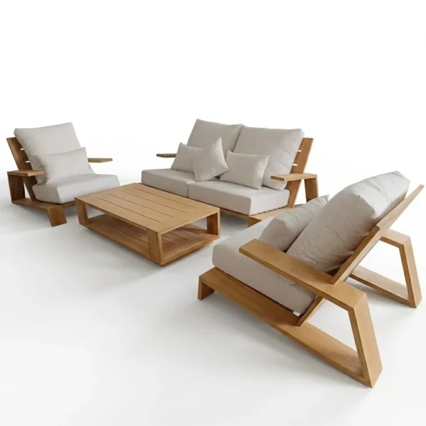 Modern Teak Outdoor Sectional Set | Wholesale Factory