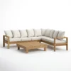 Modular Natural Wood Sectional Sofa | Wholesale Factory