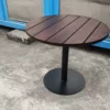 Round Teak Bistro Table with Pedestal Base | Wholesale Factory - Image 2