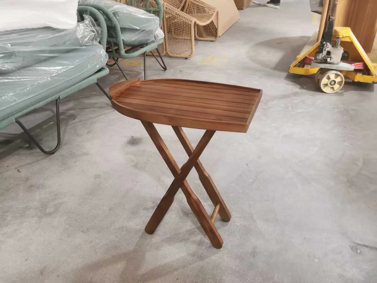 Teak Folding Side Table | Wholesale Factory Direct - Image 3