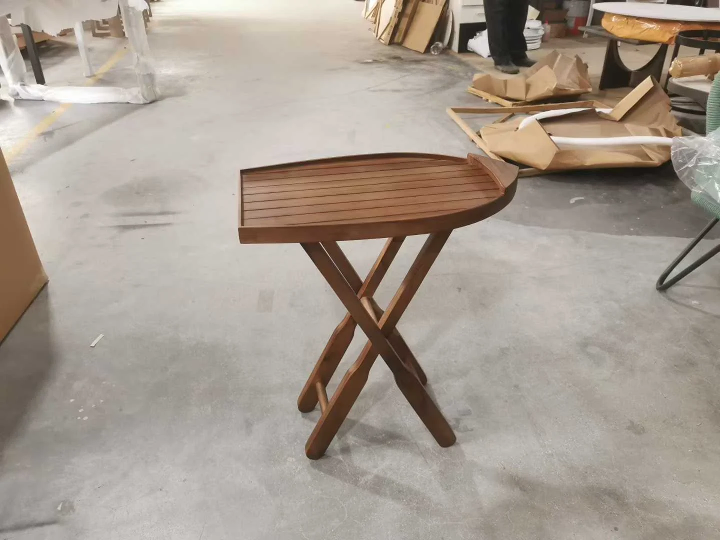 Teak Folding Side Table | Wholesale Factory Direct - Image 4
