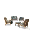 Architectural Teak Platform Outdoor Sofa Set | Modular B2B Factory Supply