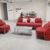 Modern Red Rope Woven Outdoor Sofa Set | Artistic B2B Factory Supply - Image 2