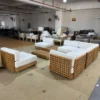 Modular Teak Grid Outdoor Sectional Sofa Set | Expert B2B Factory Supply - Image 2
