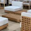 Modular Teak Grid Outdoor Sectional Sofa Set | Expert B2B Factory Supply - Image 3