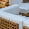 Modular Teak Grid Outdoor Sectional Sofa Set | Expert B2B Factory Supply - Image 5