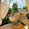 Outdoor Swing Egg Chair with Stand Bulk | Factory-Direct - Image 3