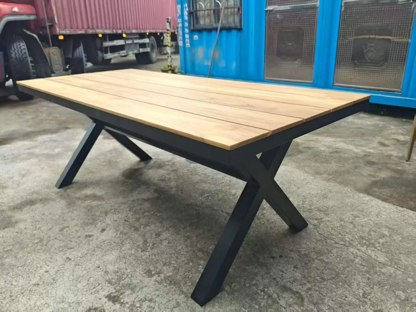 Rectangular Aluminum Outdoor Dining Table | Commercial-Grade B2B Wholesale - Image 5