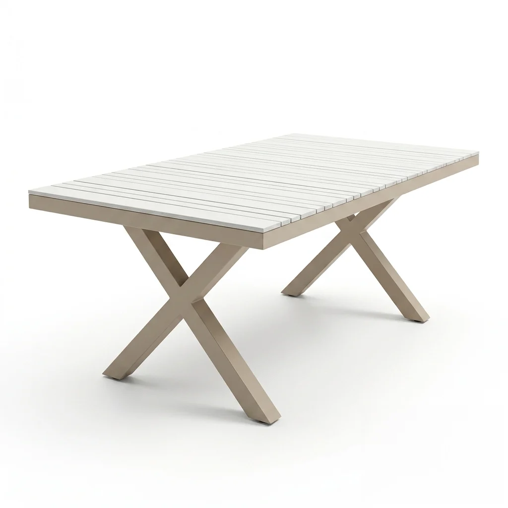 Rectangular Aluminum Outdoor Dining Table | Commercial-Grade B2B Wholesale