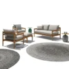 Teak & Rope Outdoor Sofa Set | Wholesale Factory