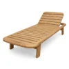 Full-Slat Teak Chaise Lounger