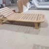 Full-Slat Teak Chaise Lounger - Image 6
