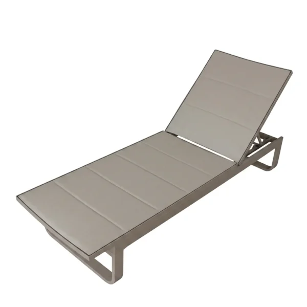 Padded Sling Sun Lounger with Loop Legs